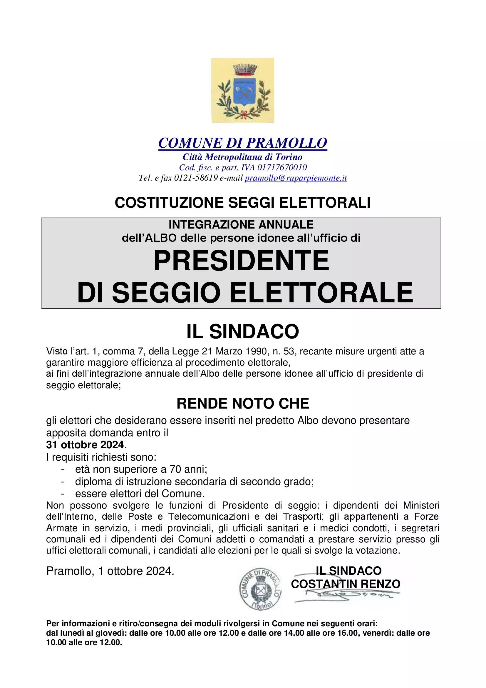 Albo Presidenti